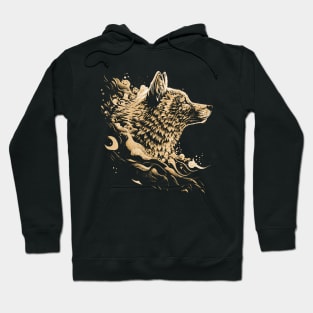 The Majestic Wolf Design Hoodie